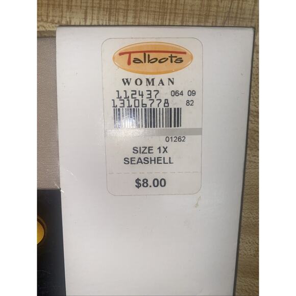 VTG Talbots Comfort Control Top Sandaltoe Seashell Color Size 1X - Picture 5 of 7